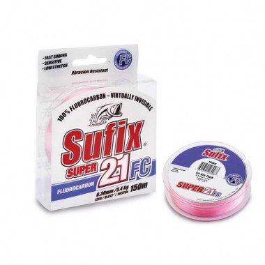 Sufix Super 21 FC - Lo-Vis Pink